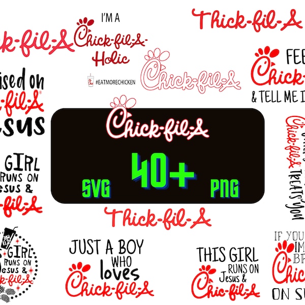 40+ Thick-fil-A Files, Thick-fil-A Svg Png, Thick-fil-A Cut Files, Thick-fil-A Cricut, Silhouette, Svg Cut Files, Digital Files, Thick svg