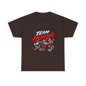Team Sony Motorrad-T-Shirt | Rote CBR Sportbike Front Grafik