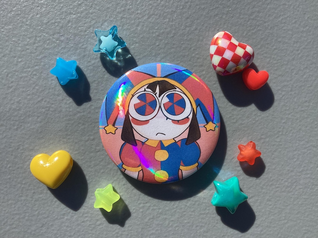 Tadc Pomni Holographic Pin Badge - Etsy