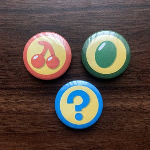 squashy grapes squishy cherries and another name BFDI team buttons