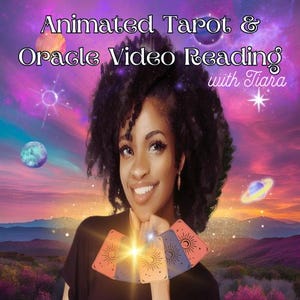 Animowany film o czytaniu kart Tarota i Oracle (2 pytania)