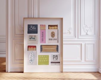 Rhode Island Matchbook-kunstprint, indiekamerdecor (digitale download)