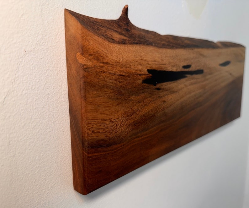 Wall Mounted Knife Block With Black Resin Etsy