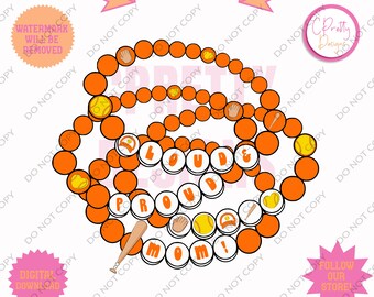 Softball mom sublimation for softball mom clipart for loud and proud softball mom png trendy ball mom friendship bracelet sublimation png
