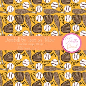 Baseball nahtlose Muster Datei für den Stoffdruck Baseball nahtlose digitales Muster für kommerzielle Nutzung Baseballmuster Retro