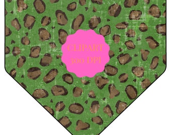 Distressed Green Leopard Home Plate Sublimation Clipart PNG, niet snijdend bestand, honkbal, softbal, retro, vintage, transparante achtergrond