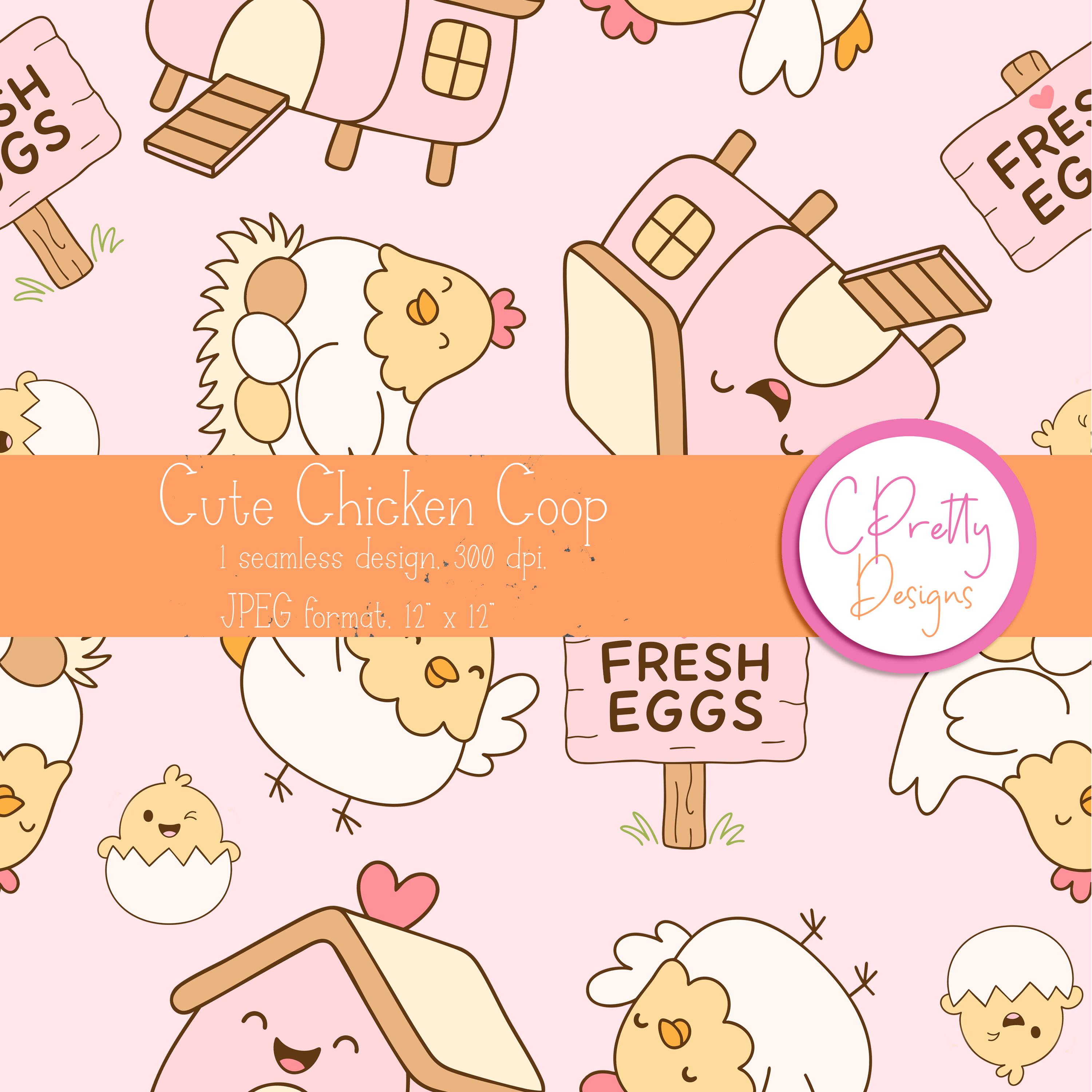 Chicken Repeat Pattern Seamless Chicken Pattern for Fabric Use Chicken Repeating Pattern ...