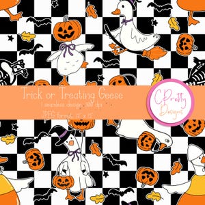 Halloween goose seamless pattern for goose halloween pattern seamless halloween goose pattern for halloween seamless pattern for commercial