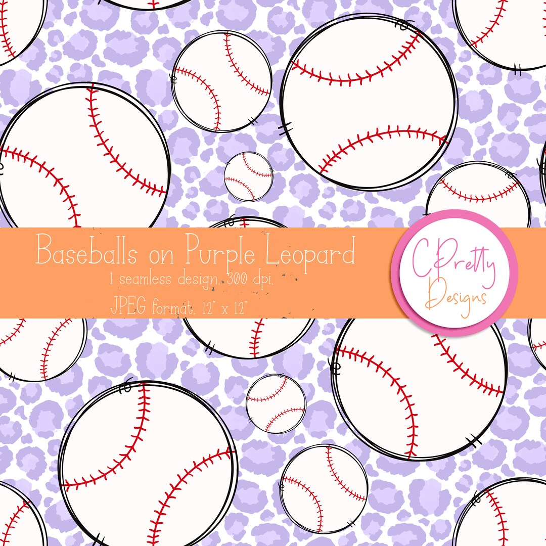 Baseball Seamless Pattern Repeating File for Fabric Printing Baseball ...
