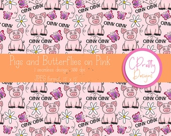 Pig seamless pattern for fabric commercial use pattern pig digital paper pig seamless pattern for fabric pattern for pig digital design