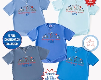 Fourth of July er nurse png bundle for 4th of july emergency room png for emergency room nurse sublimation digital design for er nurse shirt
