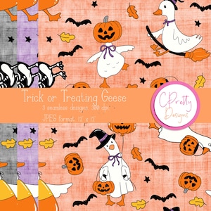 Halloween goose seamless pattern for goose halloween pattern seamless halloween goose pattern for halloween seamless pattern for commercial