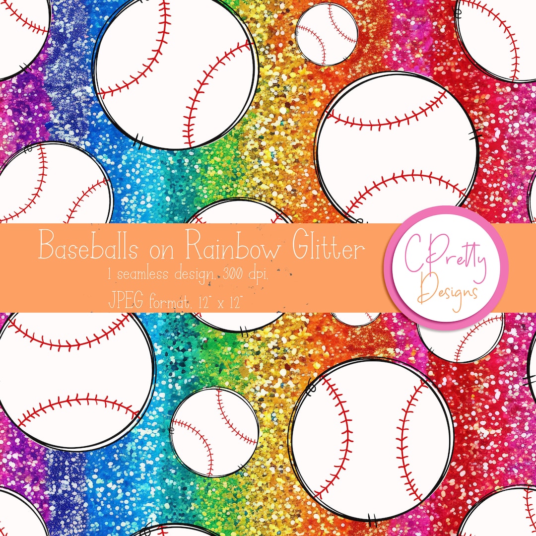 Baseball Seamless Pattern Repeating File for Fabric Printing Baseball ...