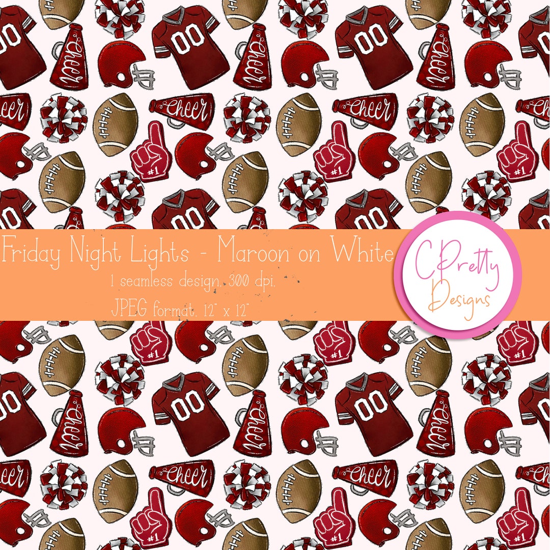 Football Seamless Pattern for Fabric Commercial Use Seamless Repeating ...