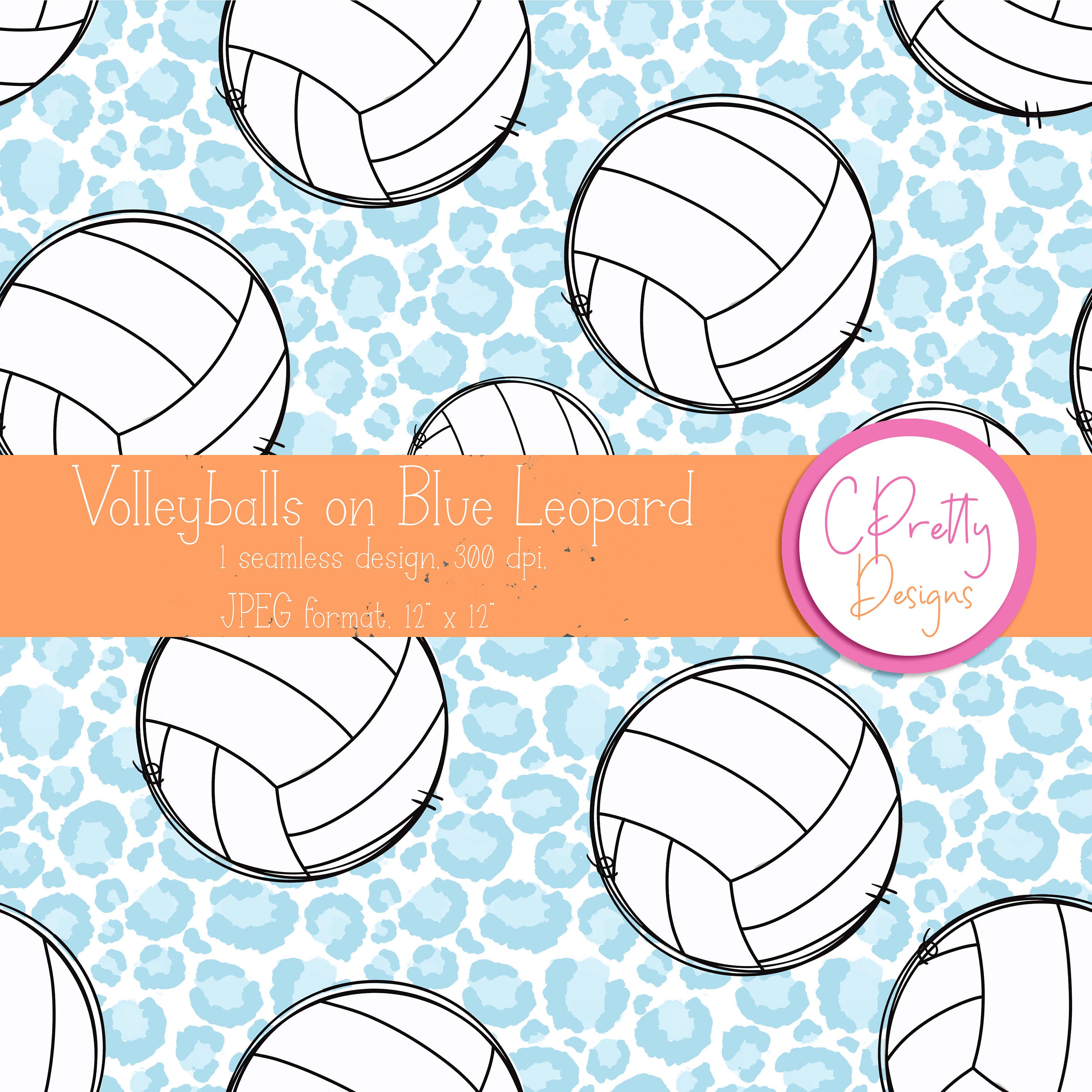 Volleyball Seamless Pattern for Fabric Pattern for Volleyball Seamless ...