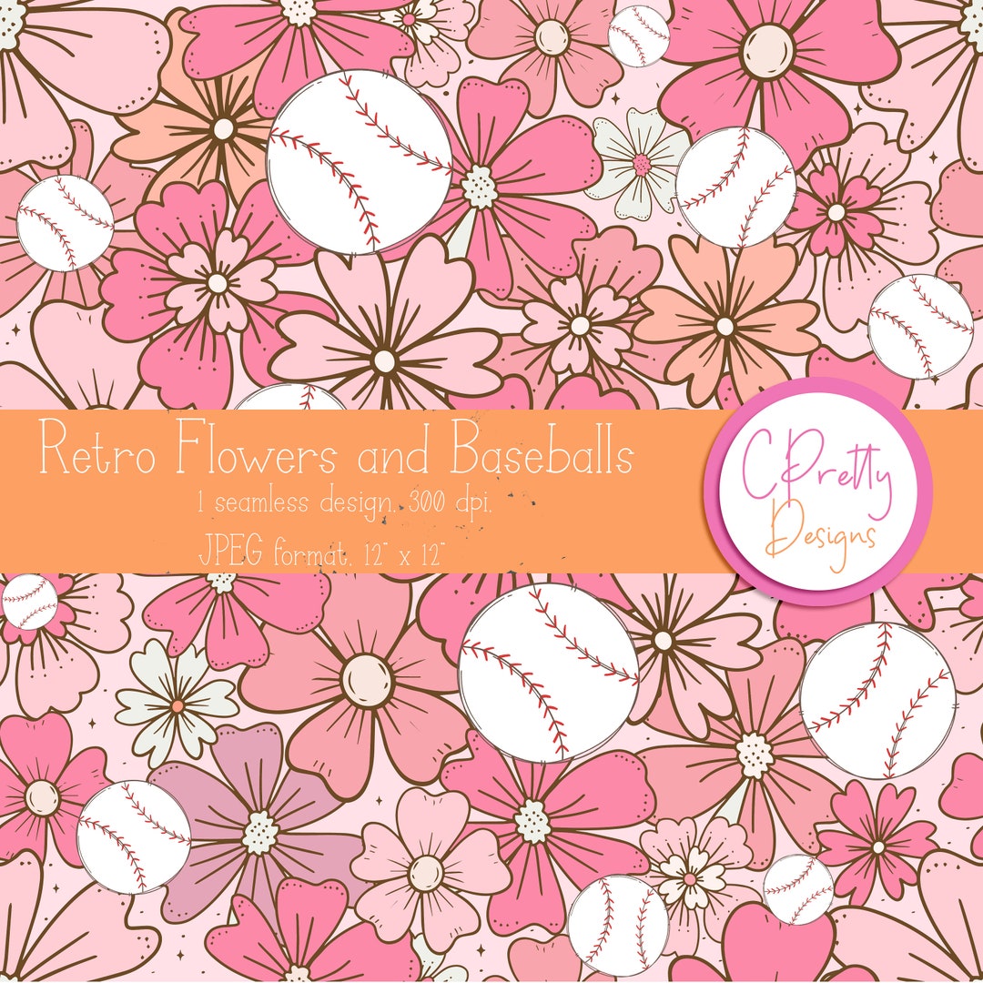 Baseball Seamless Pattern Repeating File for Fabric Printing Baseball ...