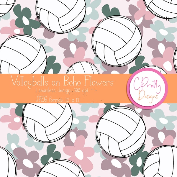 Volleyball seamless pattern for fabric pattern for volleyball seamless floral repeating pattern flowers seamless pattern digital paper