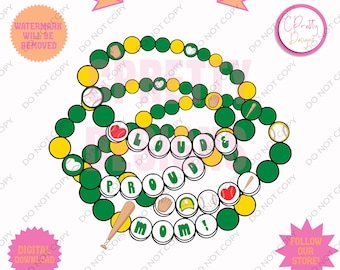 Baseball mom sublimation for baseball mom clipart for loud and proud baseball mom png trendy ball mom friendship bracelet sublimation png