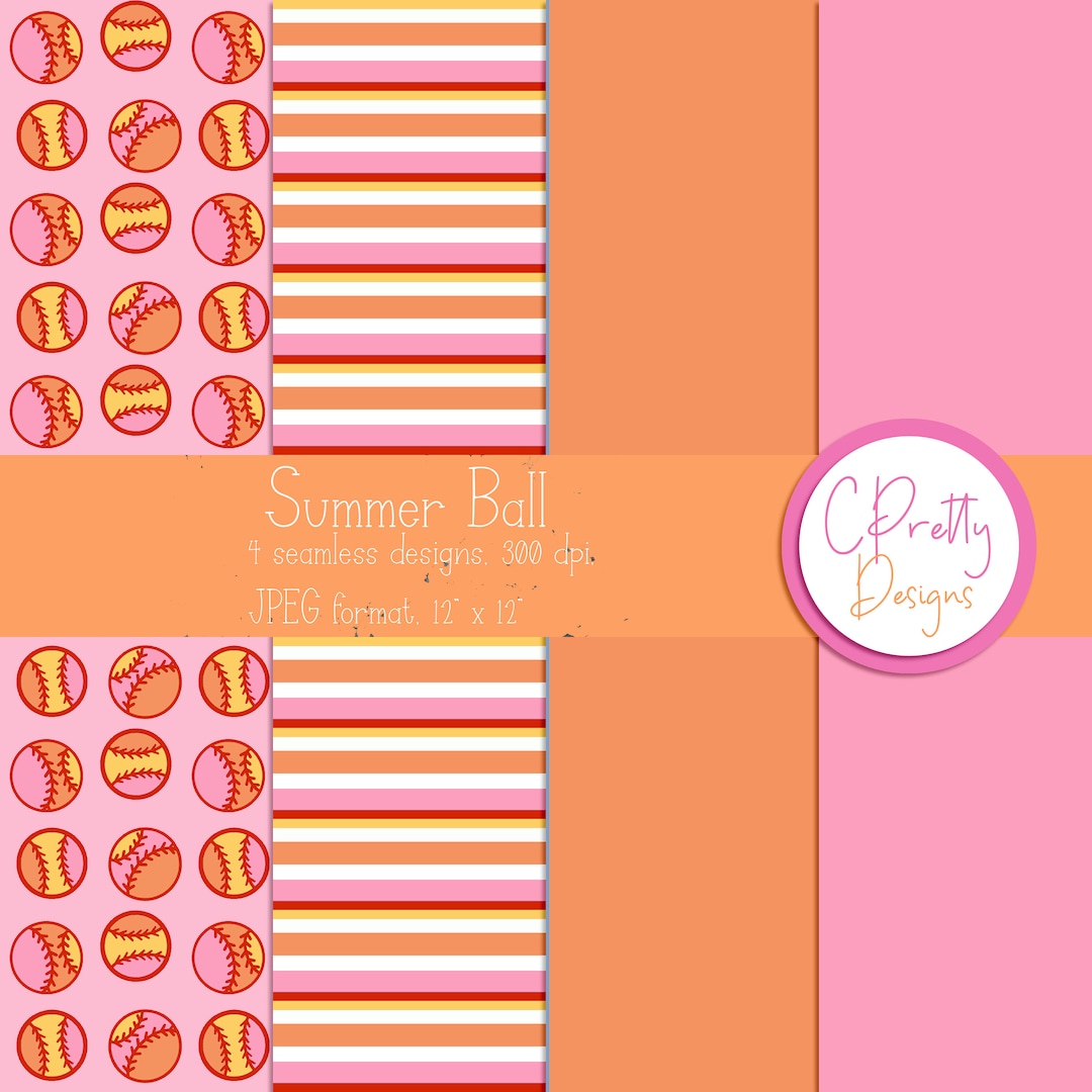 Baseball Seamless Pattern Repeating File for Fabric Printing Baseball ...