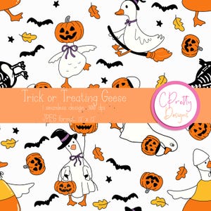 Halloween goose seamless pattern for goose halloween pattern seamless halloween goose pattern for halloween seamless pattern for commercial
