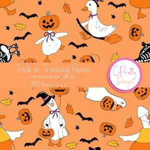 Halloween goose seamless pattern for goose halloween pattern seamless halloween goose pattern for halloween seamless pattern for commercial