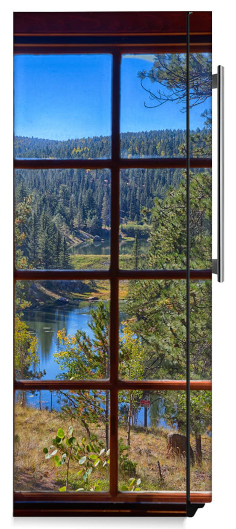 Magnetic Scenic Window View Refrigerator Cover Skin - Etsy