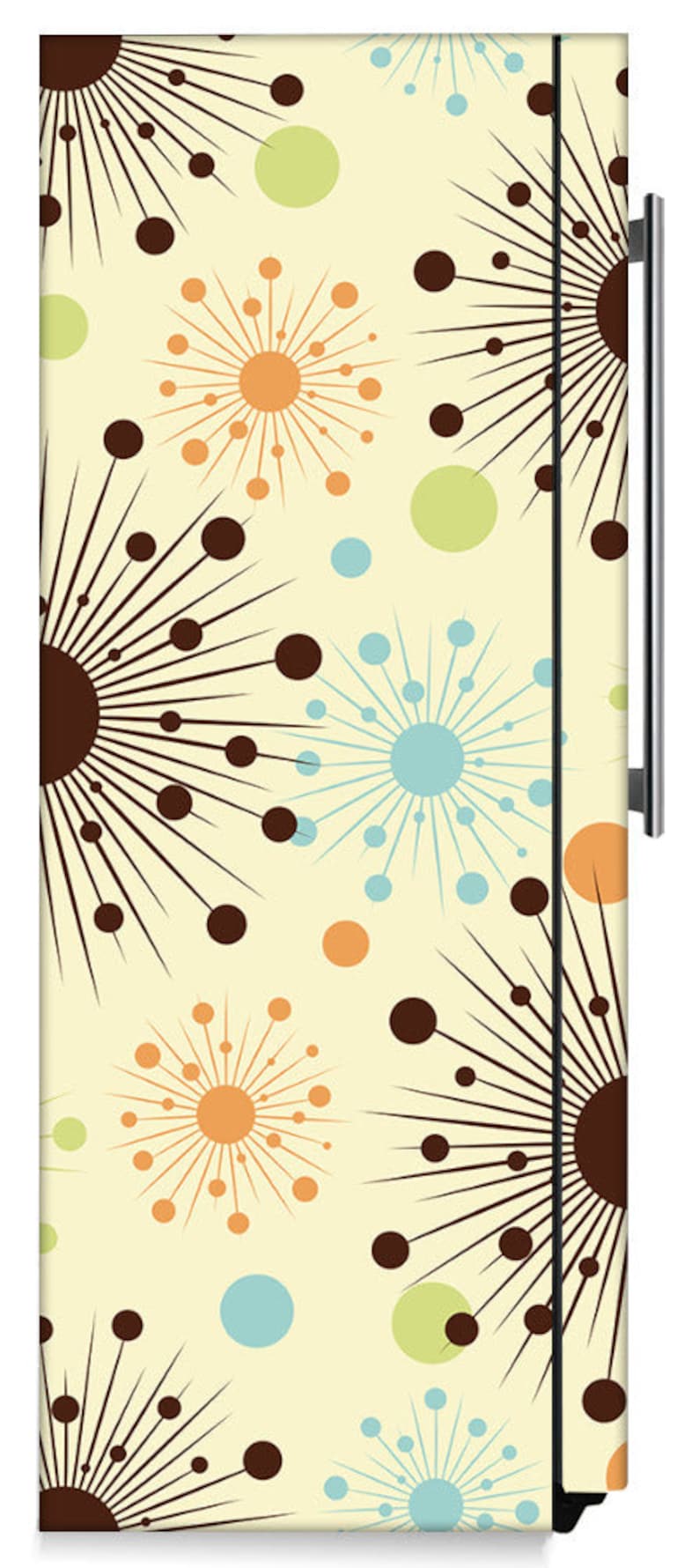 Color Burst Refrigerator Cover Skin Etsy
