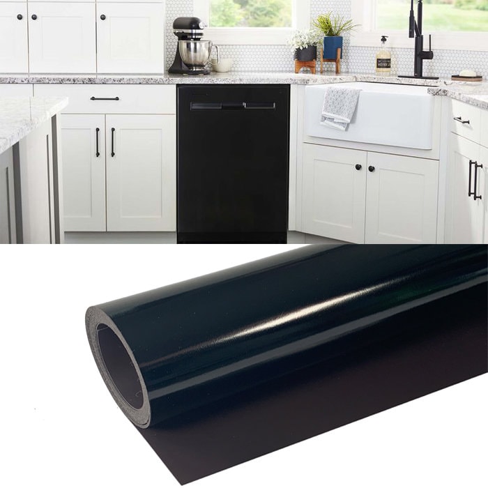 Gloss Black Dishwasher Cover Skin Etsy
