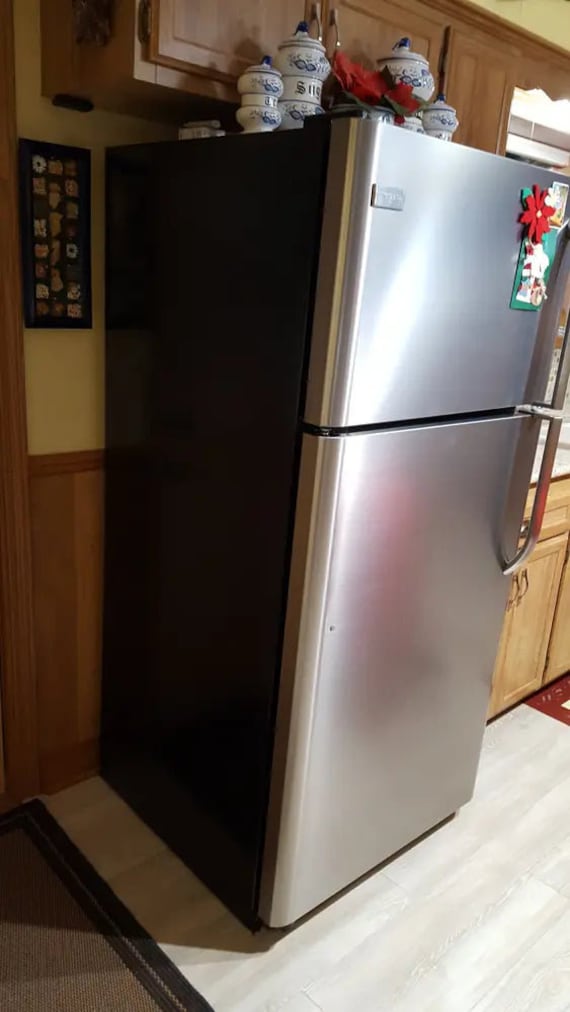 Magnetic Non-Brushed Stainless Steel Refrigerator Cover Skin