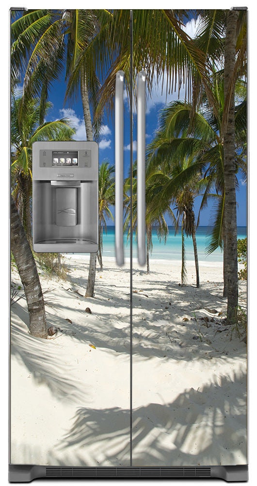Sandy Beach Path Refrigerator Cover Skin Panel Wrap Etsy