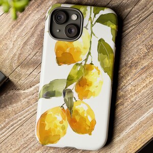 Obst Handyhülle | Ästhetisches Zitronen Maleres Tough Case Design für iPhone, Samsung und Google Geräte