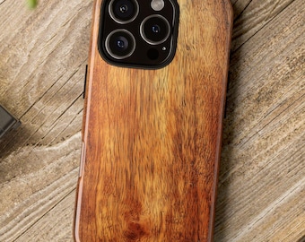 Wood Phone Case | Hardwood Effect Tough Case Design for iPhone 16, Google Pixel & Samsung Galaxy (not actual Wood)