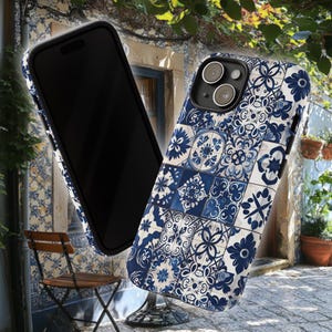 Azulejo Phone Case | Stylish Portuguese Mediterranean Decorative Tough Case Design for iPhone 16, Google Pixel & Samsung Galaxy