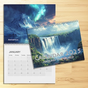 2025 Landscape Art Calendar | Wall Calendar Beautiful Nature Inspired Illustrated Landscape Art | 10.8&quot; × 8.4&quot; (27.4cm x 21.3cm )