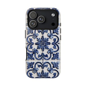 Tile Phone Case Azulejo Tile Phone Case | Stylish Portuguese Mediterranean Decorative ...