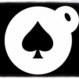 0276 Spades Silhouette Coffee Stencil Mylar 190GSM A5 A4 Size Cake Craft Duster Tattoo Face Painting Spray Paint Airbrush Reusable