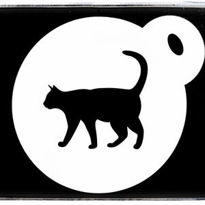 0289 Plantilla de café con silueta de gato, Mylar, 190 g/m², tamaño A5, A4, para manualidades, para repostería, tatuajes, pintura facial, aerosol, aerógrafo, reutilizable