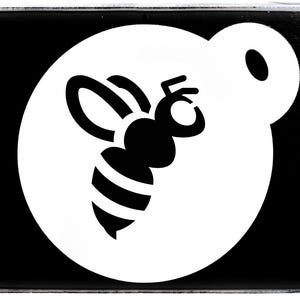 0410 Bee Silhouette Coffee Stencil Mylar 190GSM A5 A4 Size Cake Craft Duster Tattoo Face Painting Spray Paint Airbrush Reusable