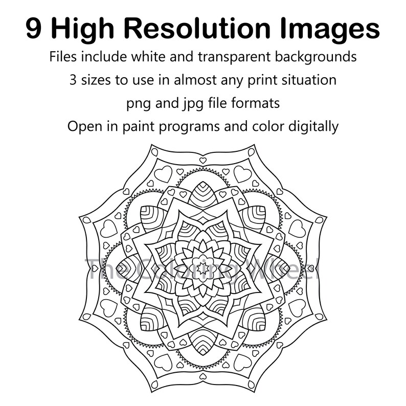 Coloring Pages High Resolution JPG/PNG Images Coloring Etsy