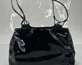 Monterey Bay Black Leather Shoulder Purse Classic Everyday Bag P40
