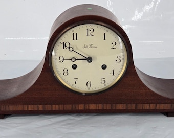 Seth Thomas Westminster Chime 8 Day Key Wound Woodbury 1302 Mantel Clock Germany