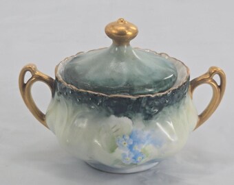 1 Stück - ZS & Co Bavaria "ADA" - Milchkännchen Ohne Deckel - Blau Floral