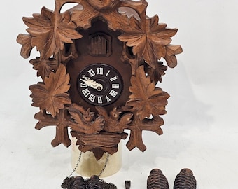 Antique West German MUSICAL Black Forest Regula Cuckoo Clock Repair Project