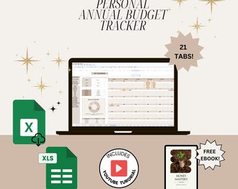Budget Planner Template | Google Sheets & Excel, Financial Tracker (Instant Download)