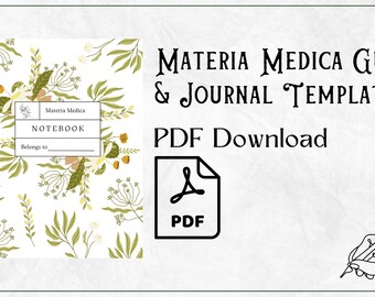 Ultimate Materia Medica Journal Herbalist Notebook Gardening Journal Ultimate Materia Medica Journal Herbalist Notebook Gardening Journal
