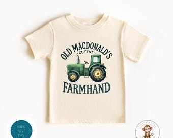 Old McDonalds Cutest Farmer Kids Shirt | Cute Farm Baby Onesie® | Baby Shower Gift | Custom Kids Farmer Sweatshirt