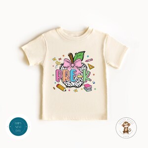 Pre-K School Apple Books Shirt | Cute First Day of Pre-K | First Day School Photo Shirt | Back to School Shirt