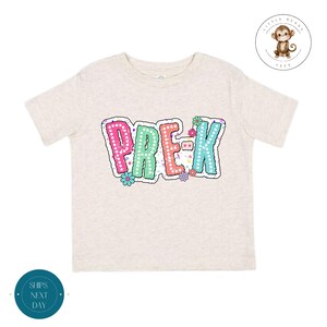 Pre-K Pastel School Shirt | First Day of Pre-K | First Day School Photo Shirt | Back to School Shirt