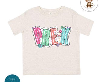 Pre-K Pastel School Shirt | First Day of Pre-K | First Day School Photo Shirt | Back to School Shirt