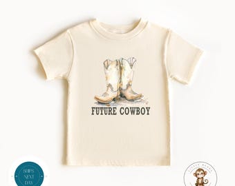 Future Cowboy Kids Tshirt | Cute Cowboy Boots Baby Onesie® | Custom Gift for Kids | Baby Shower Gift